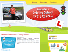 Tablet Screenshot of amandasdrivingschool.com